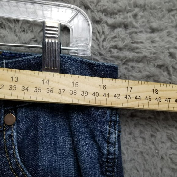 Wrangler Jeans Mens 33x30 Retro Dark Wash Stretch Mid Rise Slim Boot - Picture 6 of 16